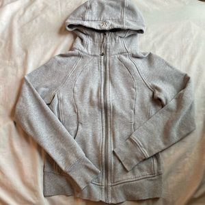 Lululemon Grey Scuba Full- Zip Hoodie